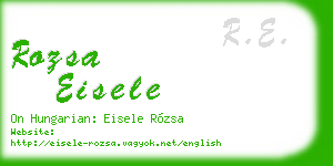 rozsa eisele business card